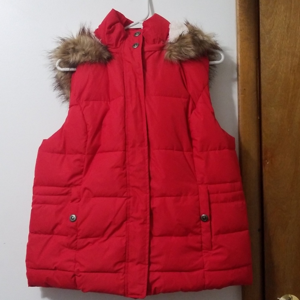 Red winter vest